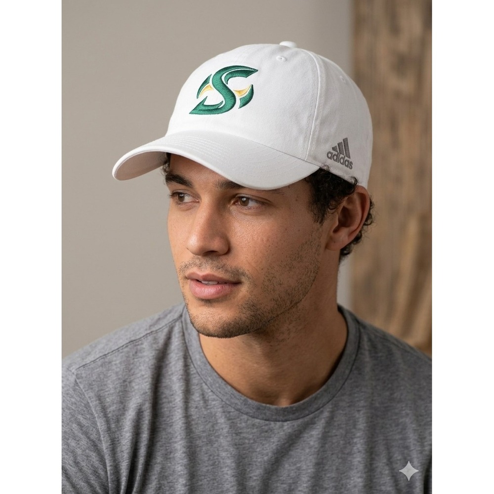 adidas Sacramento State Hornets White Adjustable Hat OSFA NCAA